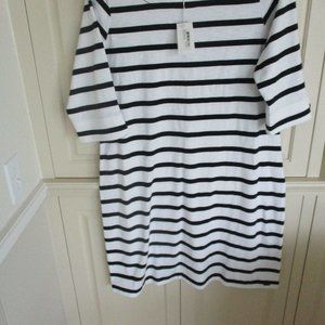 Hatley Black/White stripe Lucy Dress XL